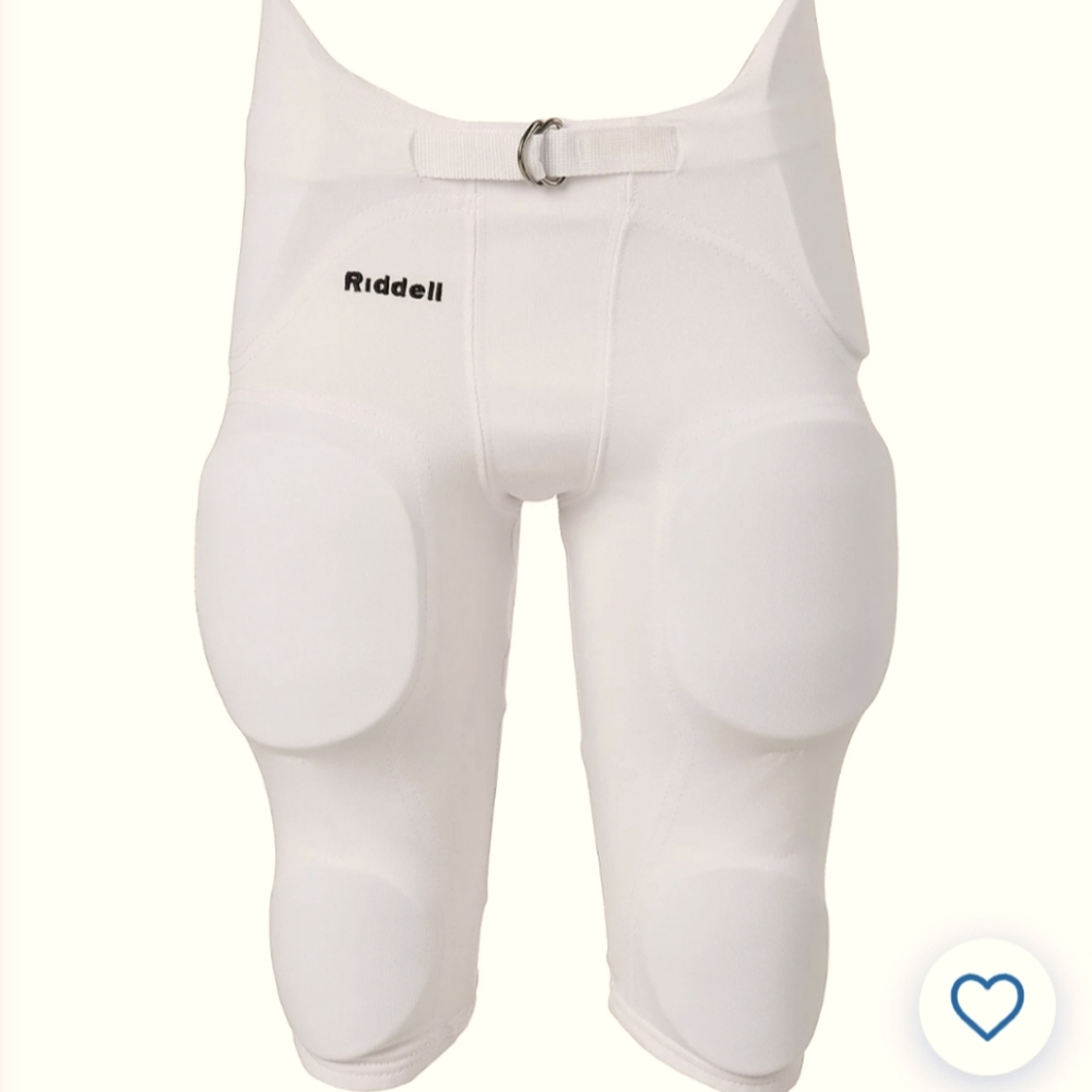 Riddell Youth Integrated Football Pants, YM, Gray